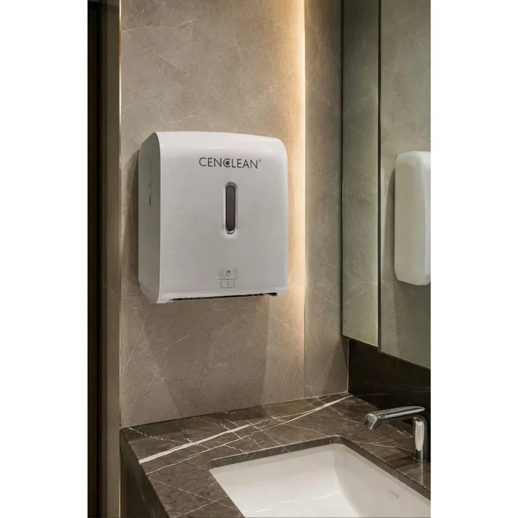 CENCLEAN Smart Sensor Hand Towel Dispenser real installation